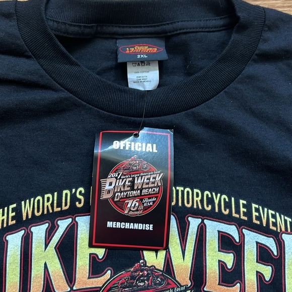 Daytona Beach Bike Week T-Shirt / Pin Up Girl / 2XL / New / Hot Leathers - Picture 3 of 7